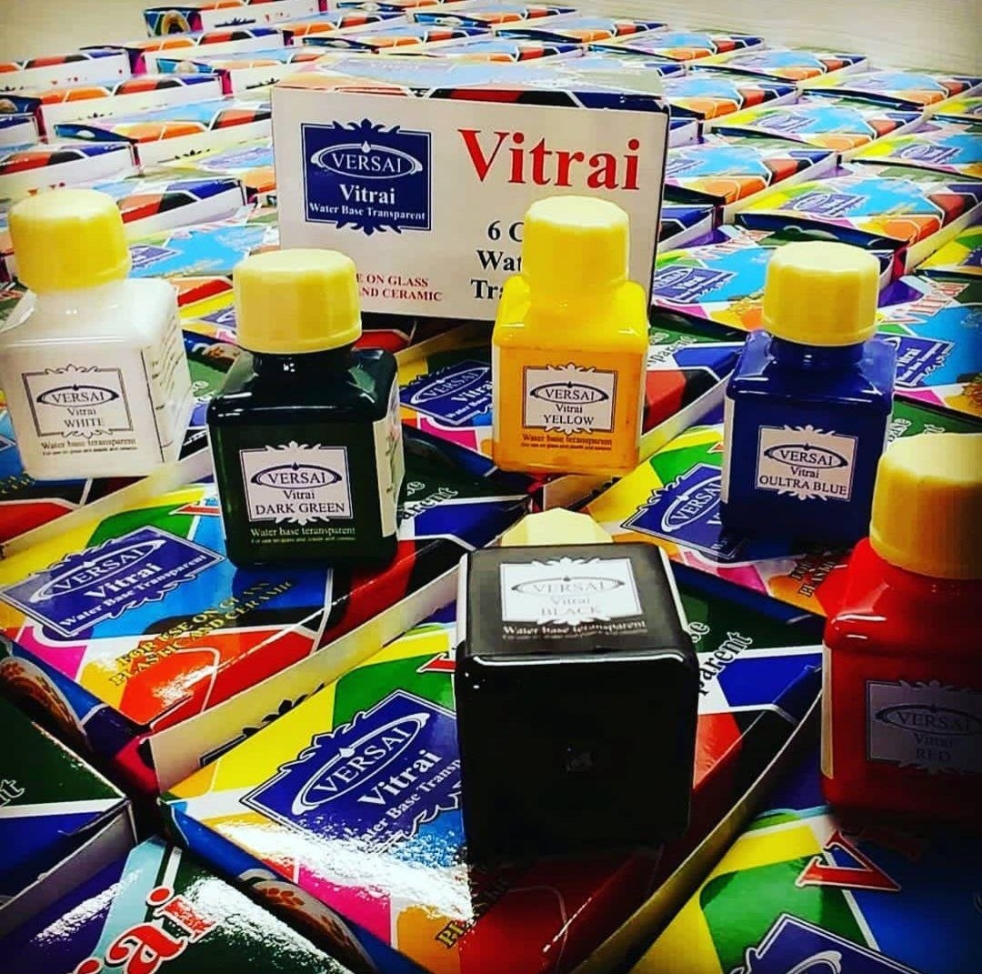 رنگ ویترای تک رنگ 30 میل 6 عددی ( بدون تینر )